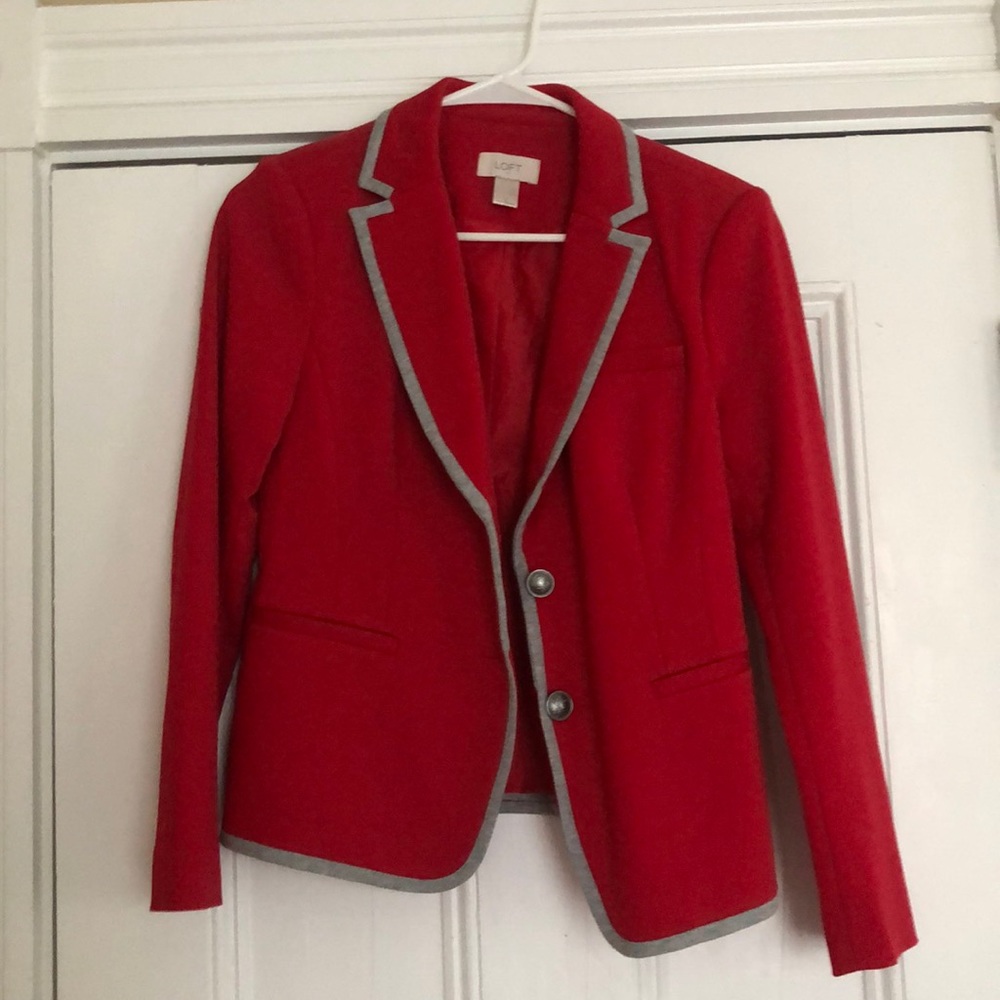 Loft Red Blazer